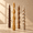 7.5Twisted-Browm, variant on Green Spiral Taper Candles, 7.5 Inch Short Twisted Candlesticks, Unscented Taper Candle Sticks for Holiday, Dinner Party, and Christmas Decorations, 4 Pack