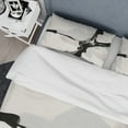 thumbnail image 4 of Designart 'Abstract Neutral III' Geometric Bedding Set - Duvet Cover & Shams, 4 of 4