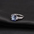 thumbnail image 6 of Unique Blue Iolite Engagement Ring, Iolite Solitaire Promise Ring, Birthstone Vintage Ring, 925 Sterling Silver, Wedding Ring, Gifts for Her, 6 of 7