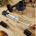 thumbnail image 2 of MuellerLiving Immersion Hand Blender Full Set - 8 Speed Immersion Blender, Hand Mixer with 7 Attachments: Stainless Steel Blade, Whisk, Milk Frother,, 2 of 9