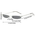 thumbnail image 3 of Small Square Sunglasses Street Photography Ocean Piece Glasses Red, 3 of 3