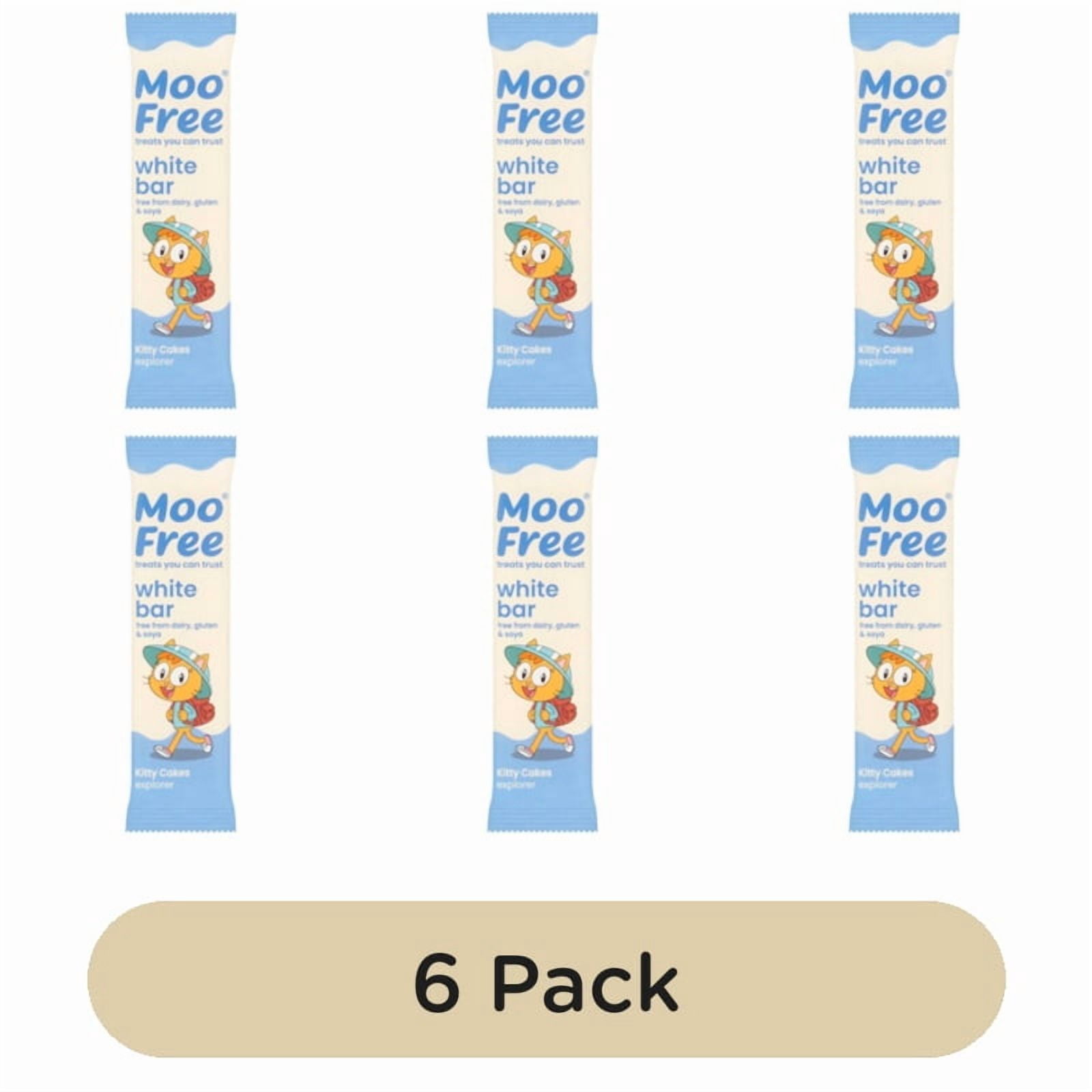 Moo Free Dairy Free Vegan White Chocolate Mini Bar 20g, British Import (Pack of 6)