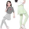 thumbnail image 3 of Beautyzll Kids Girls Tutu Leggings with Skirt Toddler Spring Fall Soft Pants 3-12 Years, 3 of 9