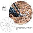 thumbnail image 4 of Miangastore Pointes de Tente Robustes Argent 10 Pcs 8,7 Po en Fer Galvanisé en Forme de L, 4 of 9