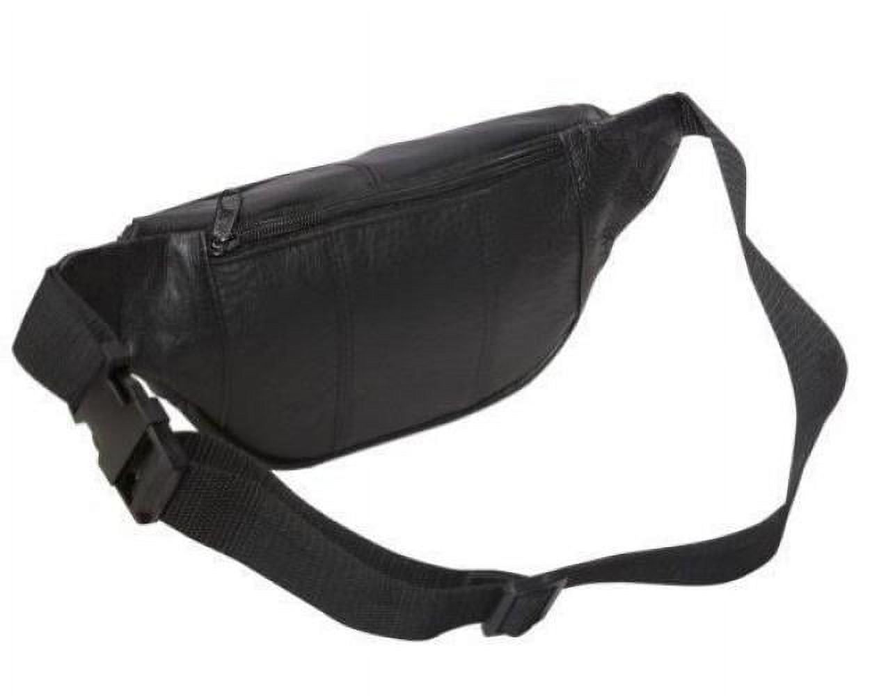 AmeriLeather Top-grain Cowhide Leather Fanny Pack with 40-inch Belt - image 2 of 4
