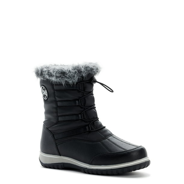 Totes Women's Adele Lace up Waterproof Faux Shearling Winter Boot ...