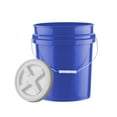 thumbnail image 2 of Luzkey Bucket Pail 20L Reusable Multifunction Stackable Food Storage Container with Lid for Household, Gardening, Auto Shop, Camping Blue, 2 of 8