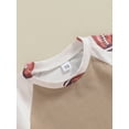 thumbnail image 4 of Suealasg Toddler Boys Clothes 6M 1T 2T 3T Short Sleeve Rugby Print T-Shirt Tops and Shorts Sets 2Pcs Baby Summer Vacation Outfits, 4 of 7