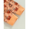 thumbnail image 6 of Baby Boy Girl Halloween Outfits Long Sleeve Shirts Pumpkin Sweatshirt Pullover Tops Pants Set Toddler Infant Fall Winter Clothes, 6 of 8