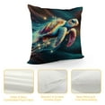 thumbnail image 4 of COMIO Big Sea Turtle Pillow Cases Wildlife Turtle in Blue Ocean Diving Nature Watercolor Painting Throw Pillowcases Cushion Cover Home Decor Pillow for Sofa Bed, 4 of 5
