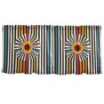 thumbnail image 7 of Yayeee Kitchen Curtains Tier Set of 2 Light Filtering 57"x36" Over Sink Window Panels, Geometric Stripes, 7 of 7