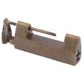 thumbnail image 3 of Vintage Chinese Brass Padlock, 1.7in (4.4cm) Spacing Horizontal Antique Lock, Solid Brass Rustproof Retro Lock with Coin-Design Key, Perfect for Wooden Jewelry Box, Wine Case, Mini Cabinet, Cupboard, 3 of 6