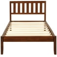 thumbnail image 6 of Irene Inevent Bed Frame Twin Size Platform Bed Headboard Wood Slats Mattress Foundation for Bedroom, Walnut, 6 of 10