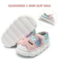 thumbnail image 4 of ​NCCB Girls Slippers Plush Fluffy Unicorn Slippers Indoor Outdoor House Shoes Purple 13-1 Little Kid, 4 of 6