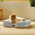 thumbnail image 5 of Orthopedic Dog Bed - Bolster Dog Sofa Beds for Small Dogs, Supportive Foam Pet Bed with Removable Washable Cover, Waterproof Lining and Nonskid Bottom Couch,Ash Mist, 5 of 13