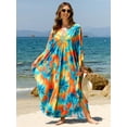 thumbnail image 5 of Caftan dresses for Women Stylish Kaftan Plus Size Beach Cover up Soft Loungewear, 5 of 6