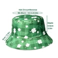 thumbnail image 2 of Alaiyaky St. Patrick's Day Bucket Hat Unisex Irish Sun Hat Foldable Shamrock Bucket Cap for St. Patty's Day Party, Parades, Travel, Outdoor, 2 of 5