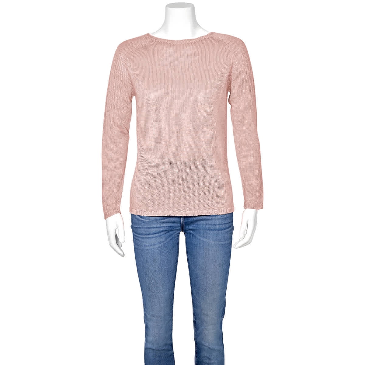 Max Mara Pink Giolino Linen Boatneck 