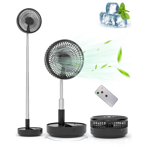 Ventilador oscilante portátil recargable Primevolve de 7,7" USB