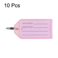 thumbnail image 2 of Uxcell 56x29mm Plastic Key Tags with Split Keyring Pink 10 Count, 2 of 4