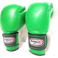 thumbnail image 5 of Woldorf USA Water Resistant Nylon Boxing Gloves Kickboxing Muay Thai Punching Bag Gloves Vinyl Green - Durable Boxing Gloves - Multi-Layered Foam Padding Offers Unbeatable Men Women Fight Gloves 16oz, 5 of 7