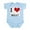 Sky Blue, variant on CafePress - I Love Meat Infant Creeper - Baby Light Bodysuit, Size Newborn - 24 Months