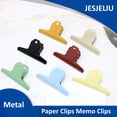 thumbnail image 2 of Metal Clamp Paper Clips Multicolor Memo Clip Bookmark Clips Strong Binder Bag Clips School Office Household Stationery Supplies He Qiyong unisex, 2 of 2