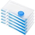 thumbnail image 1 of Vacuum Storage Bags Set of 5 Vacuum Bag Storage Bags -40x50- Reusable Travel Compression Bags Vacuum Storage Bags for Clothes, Duvets, Bedding, Pillows and More, 1 of 5