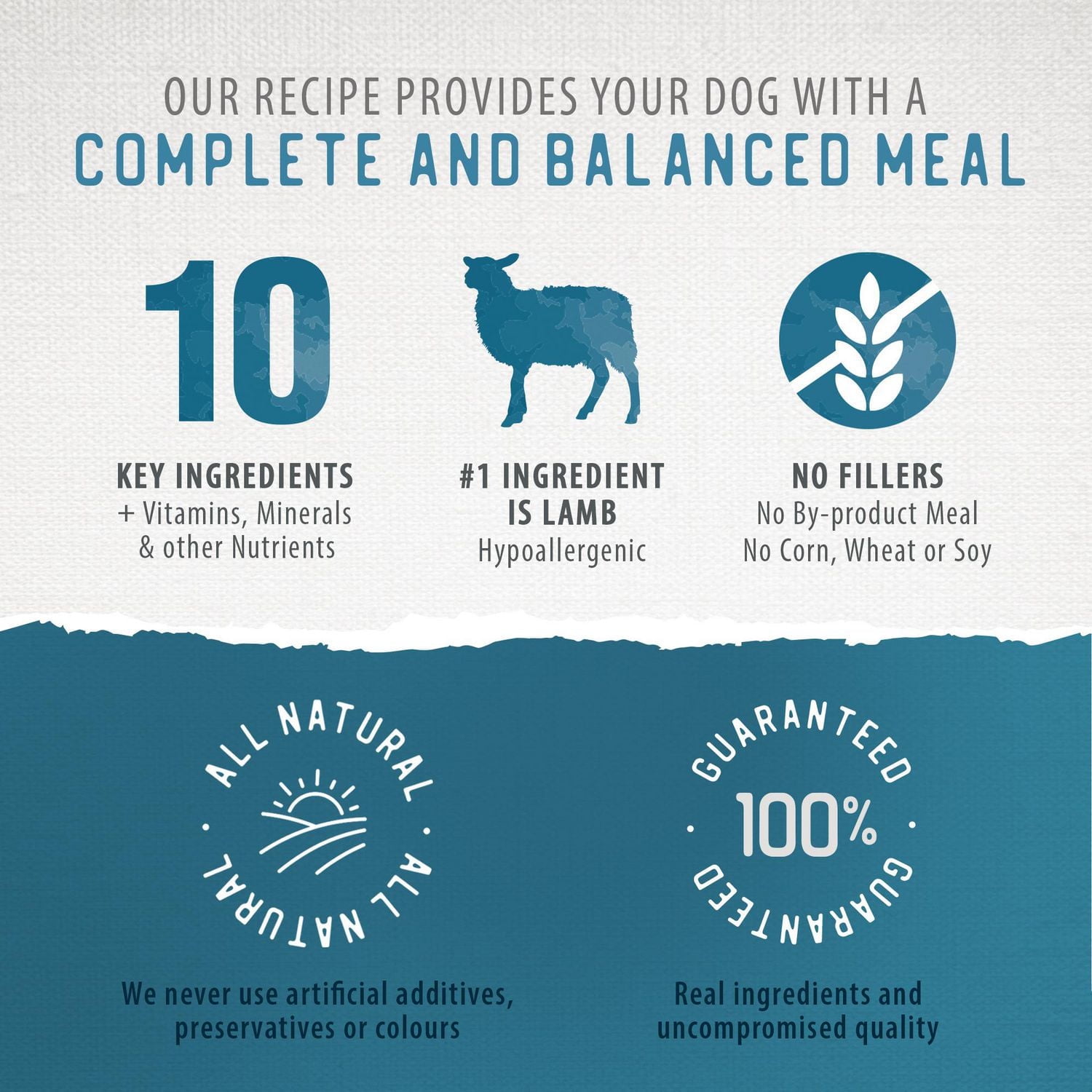 Caledon Farms all Natural Freeze-Dried Coated Lamb Recipe Premium Dry Dog Food 3.5kg, Freeze-Dried Coated Kibble Lamb