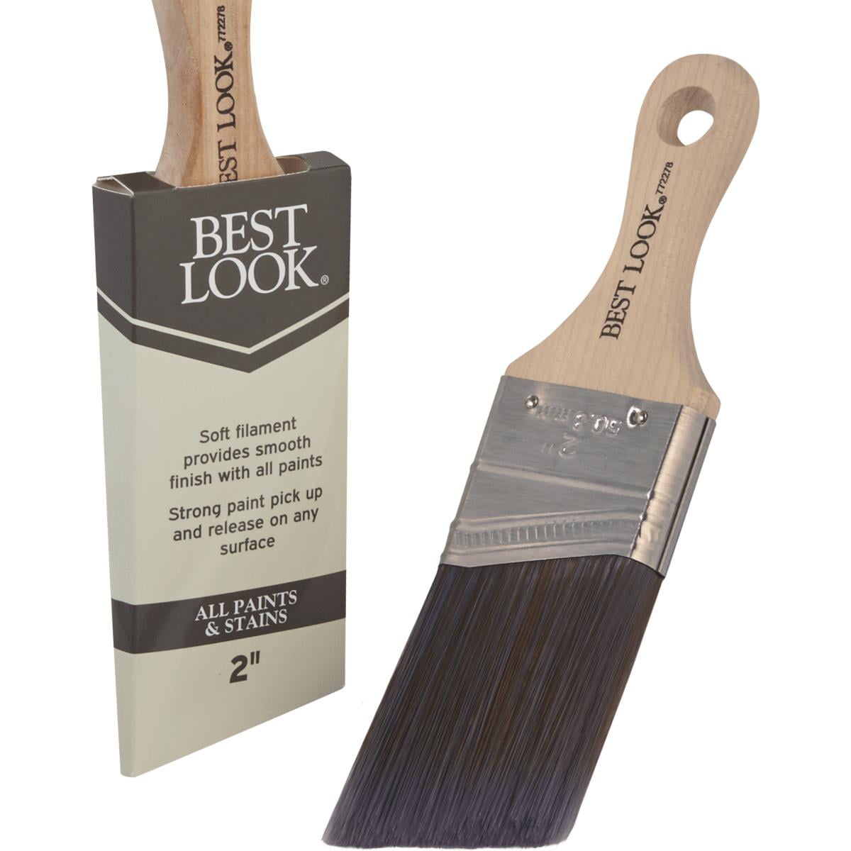 Best Look 2 In. Angle Sash Short Handle Paint Brush 772278 Walmart