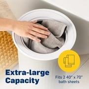 LiveFine Bucket Style 40 x 70 Towel Warmer for Oversized Bath Sheets, Gray