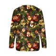 thumbnail image 4 of RKSTN Sweatshirt for Women Sweat à Capuche Imprimé à Manches Longues Col Rond de Noël, 4 of 5