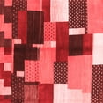 thumbnail image 1 of Ahgly Company Indoor Square Abstract Red Contemporary Area Rugs, 5' Square, 1 of 4