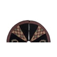 thumbnail image 2 of Blair Castle Checkered Wedges Patchwork 100% Cotton Christmas Tree Skirt 54", 2 of 6