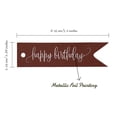 thumbnail image 5 of Inkdotpot Real Silver Foil Happy Birthday Tags Favor Hang Paper Tags 50 Pieces, 5 of 6
