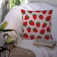 thumbnail image 3 of Carolines Treasures BB5146PW1414 Strawberries on Pink Fabric Decorative Pillow  14Hx14W multicolor, 3 of 4