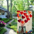thumbnail image 4 of PHYHOO  Rainbow Love Heart Floral Mason Jar Pride Garden Flag Double Sided Outside, LGBTQ+ Community Progress Yard Outdoor Decoration White, 4 of 6