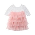 thumbnail image 1 of Enfants Bébé Filles Backless Dentelle Fleur Robe Parti Bal Demoiselle d'Honneur Parti Robes de Concours, 1 of 5