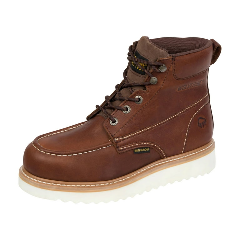 Wolverine Brown Steel Toe Work Boot with Black Collar wolverine-w10706-p_01.jpg?  main image 3
