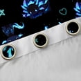 thumbnail image 5 of Feelyou Neon Dreamy Axolotl Black Out Curtains for Teens, Cartoon Love Heart Curtains Pack of 2 (42x63 Each), Magical Animal Theme Bedroom Curtains, Curtains and Drapes Decor, 5 of 7