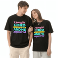 thumbnail image 2 of I Sought The Lord And He Answered Me Graphic Tee for Men and Women Christian Bible Verse Cotton Short Sleeve T Shirt, 2 of 6