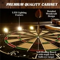 thumbnail image 6 of Woodhaven Dartboard LED Cabinet with 18in Bristle Dartboard and Steel Tip Darts by Barrington, 6 of 9