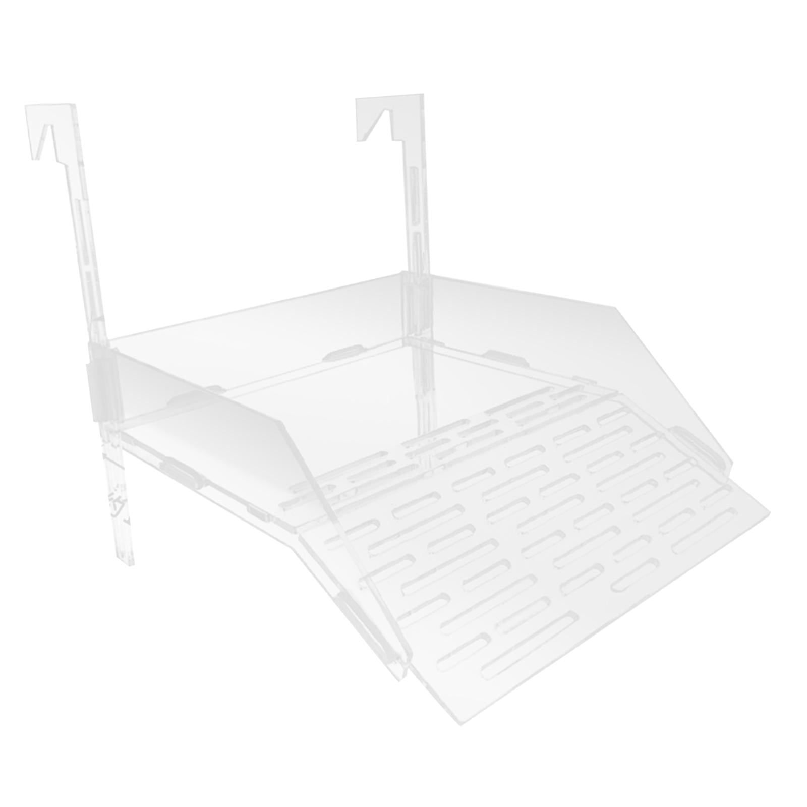 Tooyful Hanging Turtle Basking Platform Bask Terrace Climbing Ramp Aquarium Accessories Breeding Resting Terrace for Amphibians Turtles Eels Newts L