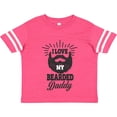 thumbnail image 3 of Inktastic I Love My Bearded Daddy Boys or Girls Toddler T-Shirt, 3 of 5