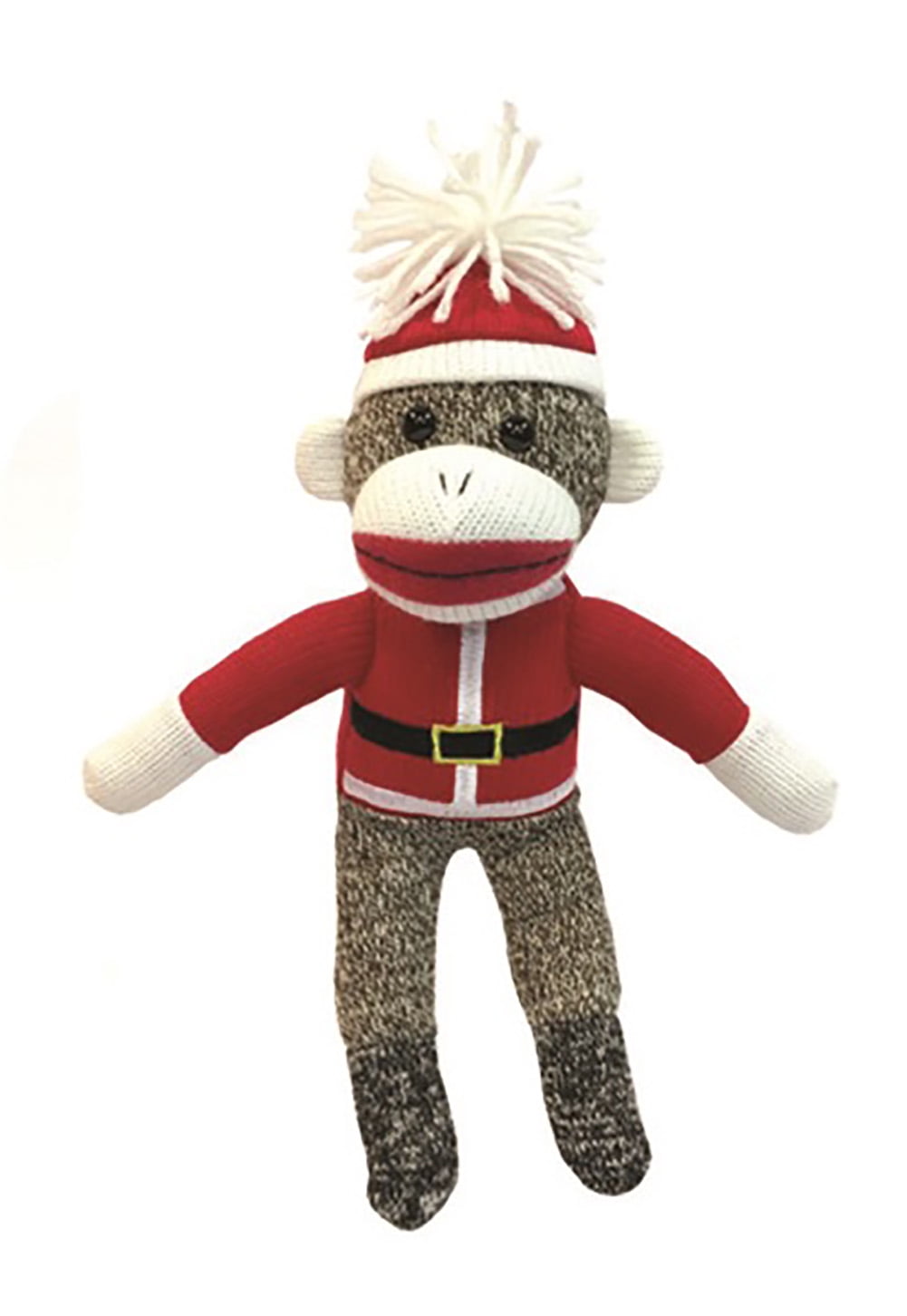 Christmas Sock Monkey Gift Stocking Stuffer 10.5" Plush Animal