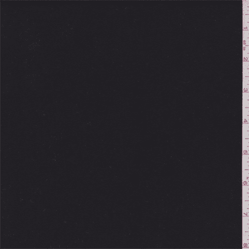 Black Flannel Twill, Fabric By the Yard