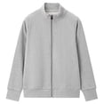 thumbnail image 5 of cocolona Womens Full Zip Workout Jackets Collared Trendy Casual Solid Color Sport Sweatshirts Lightweight Running Fall Tops, 5 of 8
