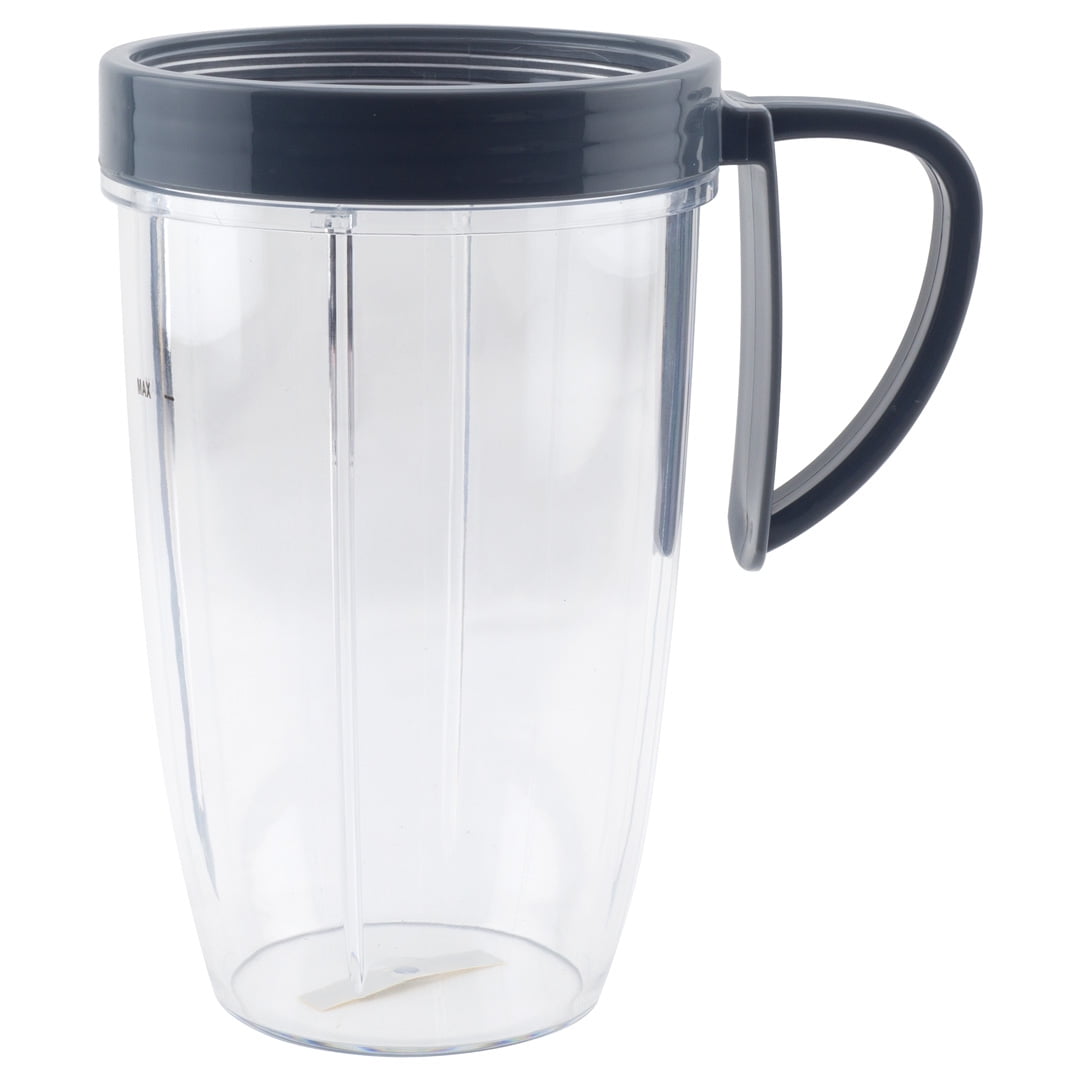Blendin 24 oz Cup with Handled Lip Ring Compatible with Nutribullet 2 Pack 