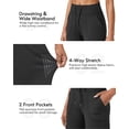 thumbnail image 4 of G4Free Fleece Lined Pants Women Warm Sweatpants Straight Leg High Waisted Tummy Control Yoga Pants Pull On Slacks (Black,S,30"), 4 of 8