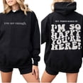 thumbnail image 4 of Dear Person Behind Me You Are Enough Hoodie for Men and Women, Mental Health Awareness Pullover, Sizes S-5XL, 4 of 6